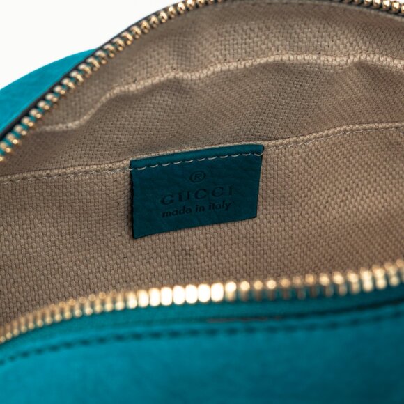 Gucci Soho Disco Cobalt Blue Vitello Range Crossbody Bag - Picture 10 of 11